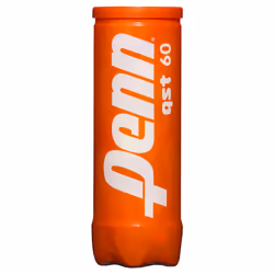 Penn QST 60 Tennis Balls - Youth Felt Orange Dot Tennis Balls for Beginners - 1 Can  3 Balls