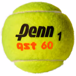 Penn QST 60 Tennis Balls - Youth Felt Orange Dot Tennis Balls for Beginners - 1 Can  3 Balls