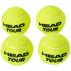 HEAD Tour Tennis Balls  Tour  4 Balls Yellow 28 x 28 x 8 cm; 300 Grams