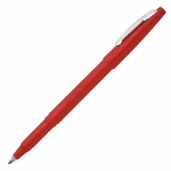 Pentel Rolling Writer Stick Roller Ball Pen Medium Point 0.40 mm Red Barrel Red Ink 12-Count (R100-B)