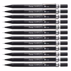 Pentel Sharplet 2, Black, Plastic, Grey, HB, 0.5 mm, Round