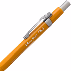Pentel Sharp Automatic Pencil  0.9mm Lead Size  Yellow Barrel  Box of