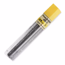 Pentel Hi-Polymer Lead  0.9 mm  Bold  Black (PEN509B)