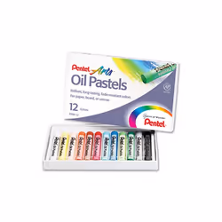 Pentel Of America PENPHN12 Pentel Oil Pastels 12 Ct