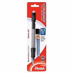 Pentel Champ Starter Set Automatic Pencil with Lead 0.5mm Assorted Barrels 1 Pack (ACEBP)