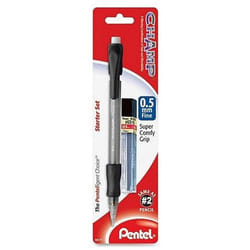 Pentel Champ Starter Set Automatic Pencil with Lead  0.5mm  Assorted Barrels  1 Pack (ACEBP)