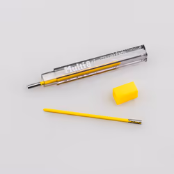 Pentel Arts 8 Colour Pencil Lead Refill  Yellow  24 Pieces of Lead (CH2-G)