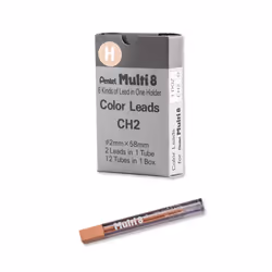 Pentel Arts 8 Colour Pencil Lead Refill Peach 24 Pieces of Lead (CH2-H)
