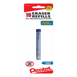 Pentel PDE1BP2 Refill Eraser for AL  AX and PD Pencil Series 5 pieces per Tube  (2x tubes) White
