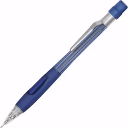 Pentel PD347TC Quicker Clicker Mechanical Pencil  0.7 mm  Transparent Blue Barrel