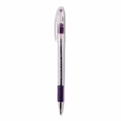 Pentel BK90V R.S.V.P. Stick Ballpoint Pen 7mm Trans Barrel Violet Ink Dozen