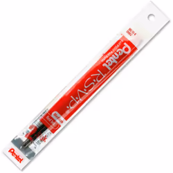 Pentel Pen Refills for R.S.V.P. Ballpoint Pens  Medium Point  1.0 mm  Red  Pack of 2