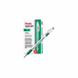 Pentel R.S.V.P. Ballpoint Pen  Medium Point  Green Ink (BK91-D) 12 Tot