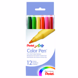 Pentel Arts Color Pen 12-Color Set (S360-12)