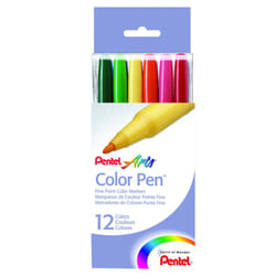 Pentel Arts Color Pen  12-Color Set (S360-12)