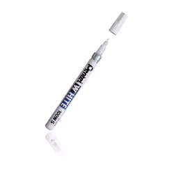 Pentel 100W-S, White, Fine tip, White, Metal, Fine, Glass, Metal, Plastic