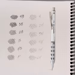 Pentel Refill Super Hi-Polymer Lead  0.5mm  Fine  2B  144 Pieces of Lead (C505BP2B-K6)