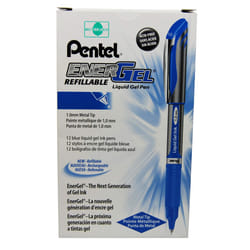 Pentel Liquid Gel Pen  Refillable  1.0mm  Blue/Grey Barrel/Ink BL60-C