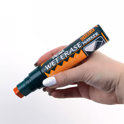 Pentel Arts Wet Erase Chalk Marker  Jumbo Tip  Orange Ink  Box of 12 (