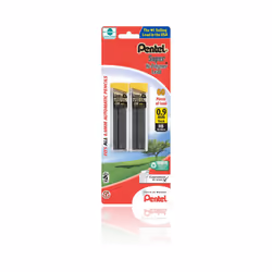 Pentel Super Hi-Polymer Lead Refill 0.9 mm Thick HB 60 Pieces of Lead (C29BPHB2) Gray