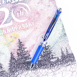 Pentel Energel XM Retractable Gel Pen with 0.7 mm Tip, 0.35 mm Line Width - Blue, Pack of 12 - Additional view 6
