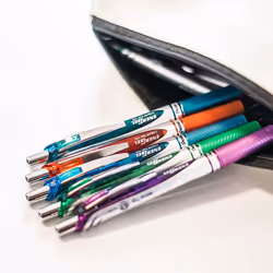Pentel Energel XM Retractable Gel Pen with 0.7 mm Tip, 0.35 mm Line Width - Blue, Pack of 12 - Additional view 9