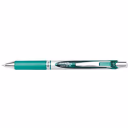 Pentel BL77D Energel Rtx Liquid Gel Pen - Medium Pen Point Type - 0.7 Mm Pen Point Size - Refillable - Green Gel-based Ink - Green  Silver B