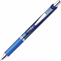 Pentel EnerGel RTX Retractable Liquid Gel Pens  Fine Point  0.5 mm  54% Recycled  Assorted Barrel Colors  Blue Ink  Pack Of 12 Pens