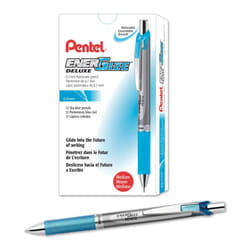 Pentel EnerGize Mechanical Pencil (0.7mm) Sky Blue Accents  Box of 12 (PL77S)