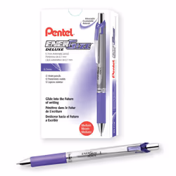 Pentel EnerGize Mechanical Pencil (0.7mm) Violet Accents Box of 12 (PL77V)