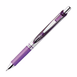 Pentel EnerGel Deluxe RTX Retractable Liquid Gel Pen 0.7mm Metal Tip Violet Ink 2 Pack (BL77BP2V)