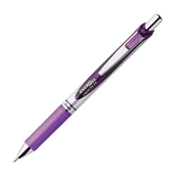 Pentel EnerGel Deluxe RTX Retractable Liquid Gel Pen  0.7mm  Metal Tip  Violet Ink  2 Pack (BL77BP2V)