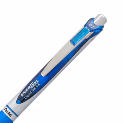 Pentel Gel Ink Pen  EnerGel RTX Retractable Gel Pen  0.7mm  Metal Tip  Blue Ink  1 Pack (BL77BPC)