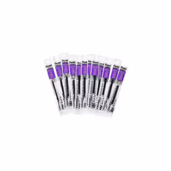 Pentel Refill for EnerGel RTX  EnerGel Deluxe  Metal Tip  Bold Point  Violet Ink  Box of 12 (LR10-V-12)