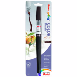 Pentel Arts Color Brush  Sepia  1-Pack (GFLBP141)