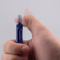 Pentel Handy-line S Retractable and Refillable Permanent Marker  Chisel Tip  Blue Barrel  Blue Ink  Box of 12 (NXS15-C)