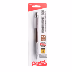 Pentel GraphGear 500 Drafting Pencil .3mm Brown Carded Packaging