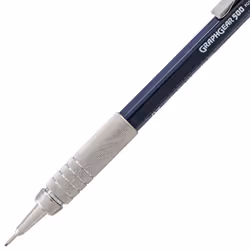 Pentel Drafting Kit with Graph Gear 500 Automatic Drafting Pencil  0.7mm  Blue Barrel  Lead and Mini Eraser (PG527LEBP)