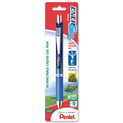 Pentel EnerGel Deluxe RTX Retractable Liquid Gel Pen  0.5mm  Needle Tip  Blue Ink  1 pack BLN75BPC