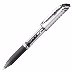 Pentel EnerGel Gel Ink Pen  (1.0mm)  Bold Point  Metal Tip  Black Ink  2 Pack (BL60BP2A)
