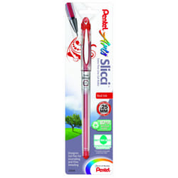 Pentel Arts Slicci 0.25 mm Extra Fine Gel Pen  Red Ink  1 Pack BG202BPB