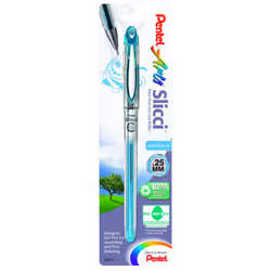Pentel Arts Slicci 0.25 mm Extra Fine Gel Pen  Baby Blue Ink  1 Pack BG202BPS2