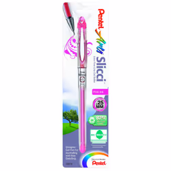 Pentel Arts Slicci 0.25 mm Extra Fine Gel Pen  Pink Ink  1 Pack BG202BPP1
