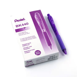 Pentel WOW! Retractable Ballpoint Pens  Medium Line  Violet Ink  Box o