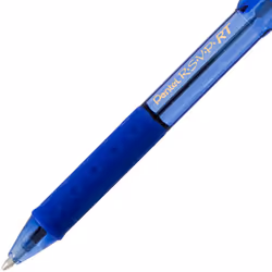 Pentel RSVP RT Colors Retractable Ballpoint Pen  (1.0mm) Medium Line  Barrel  Blue Ink  Box of 12 (BK93CRC-C)