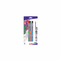 Pentel Arts Lead Pencil Refills  2.0 mm  Assorted Colors  Pack Of 8