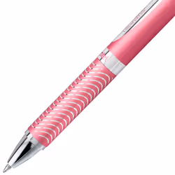 Pentel BL407PBPA EnerGel Alloy RT Premium Liquid Gel Pen  0.7mm  Pink Barrel  Black Ink  1 Count