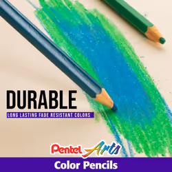 Pentel Arts Colored Pencils  Assorted Colors  Set of 24 (CB8-24)