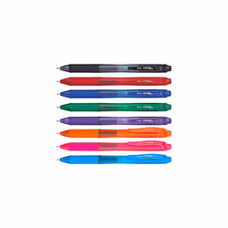 Pentel EnerGel-X Colors Retractable Liquid Gel Pen  0.7mm  Metal Tip  Assorted Ink  8 Count (Pack of 1)