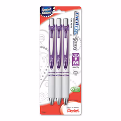 Pentel Gel Ink Pen EnerGel Pearl RTX Retractable Gel Pen 0.7mm (BL77WBP3V)